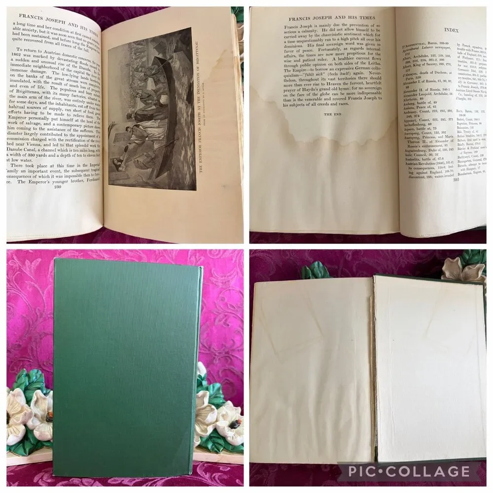 1909 Francis Joseph and His Times by Sir Horace Rumbold, Scarce First Edition